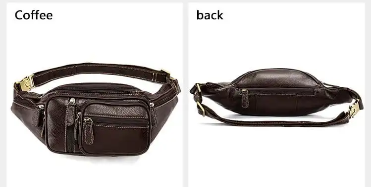 Δερμάτινο τσαντάκι μέσης Cardinal 8336 coffee