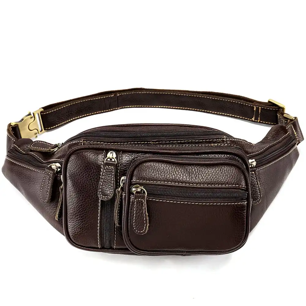 Δερμάτινο τσαντάκι μέσης Cardinal 8336 coffee Δερμάτινο τσαντάκι μέσης Cardinal 8336 coffee