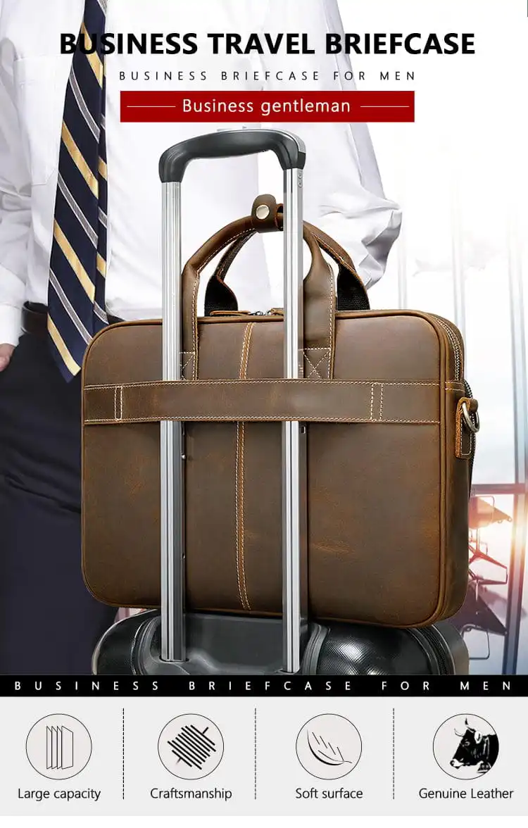 Δερμάτινος χαρτοφύλακας Cardinal 8368 coffee