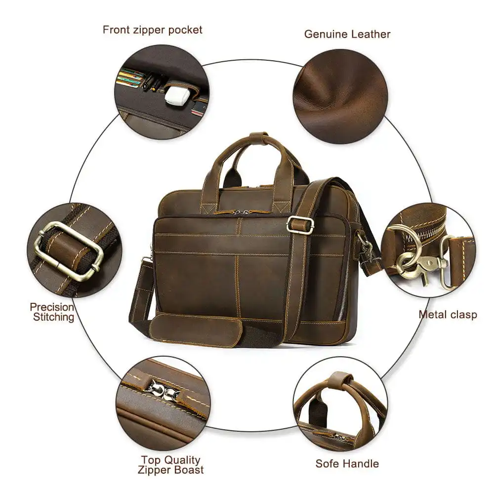 Δερμάτινος χαρτοφύλακας Cardinal 8368 coffee Δερμάτινος χαρτοφύλακας Cardinal 8368 coffee