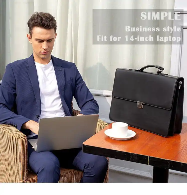 Δερμάτινος χαρτοφύλακας Cardinal 8582 μαύρο