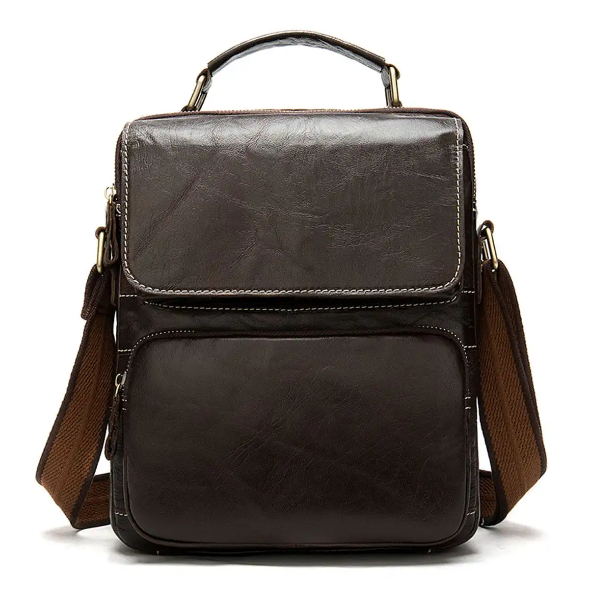 Δερμάτινο τσαντάκι ώμου Cardinal 8605 σκούρο καφέ Δερμάτινο τσαντάκι ώμου Cardinal 8605 σκούρο καφέ