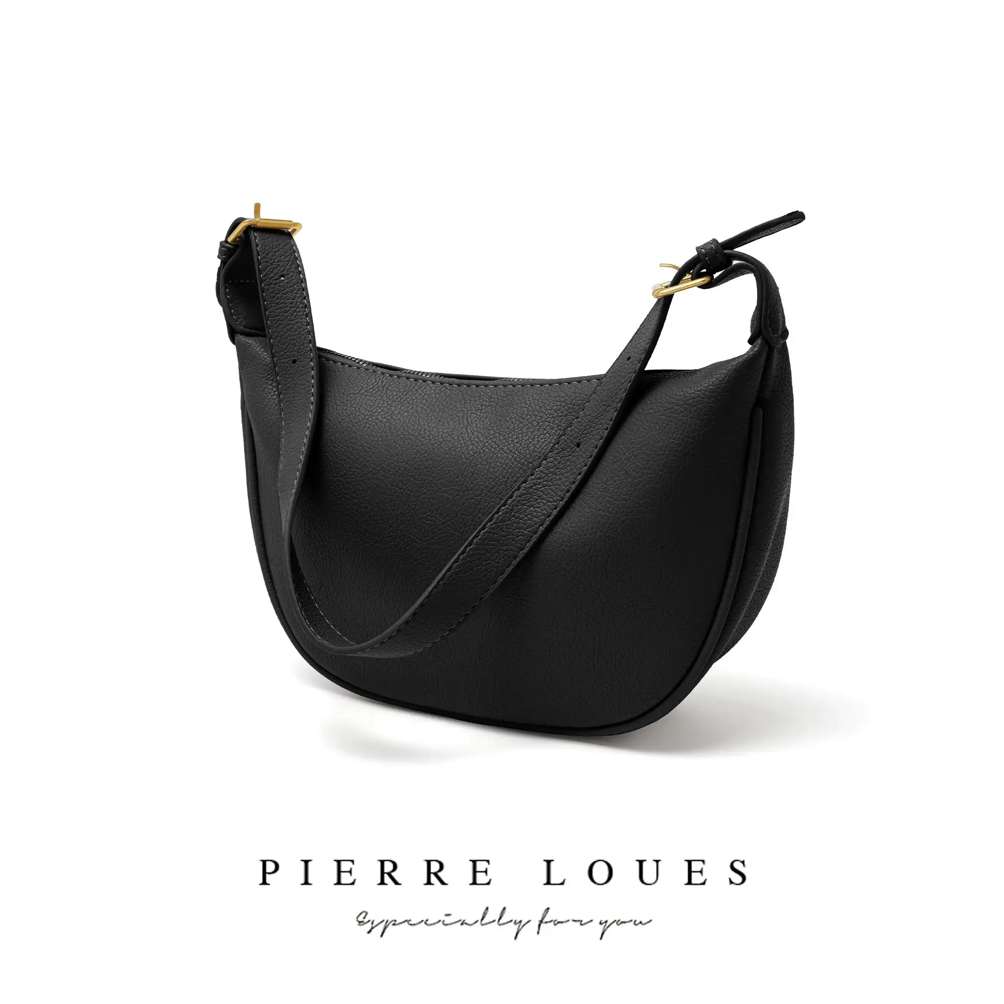 Γυναικεία Τσάντα Xειρός Χιαστί Pierre Loues PL868-70 μαύρο