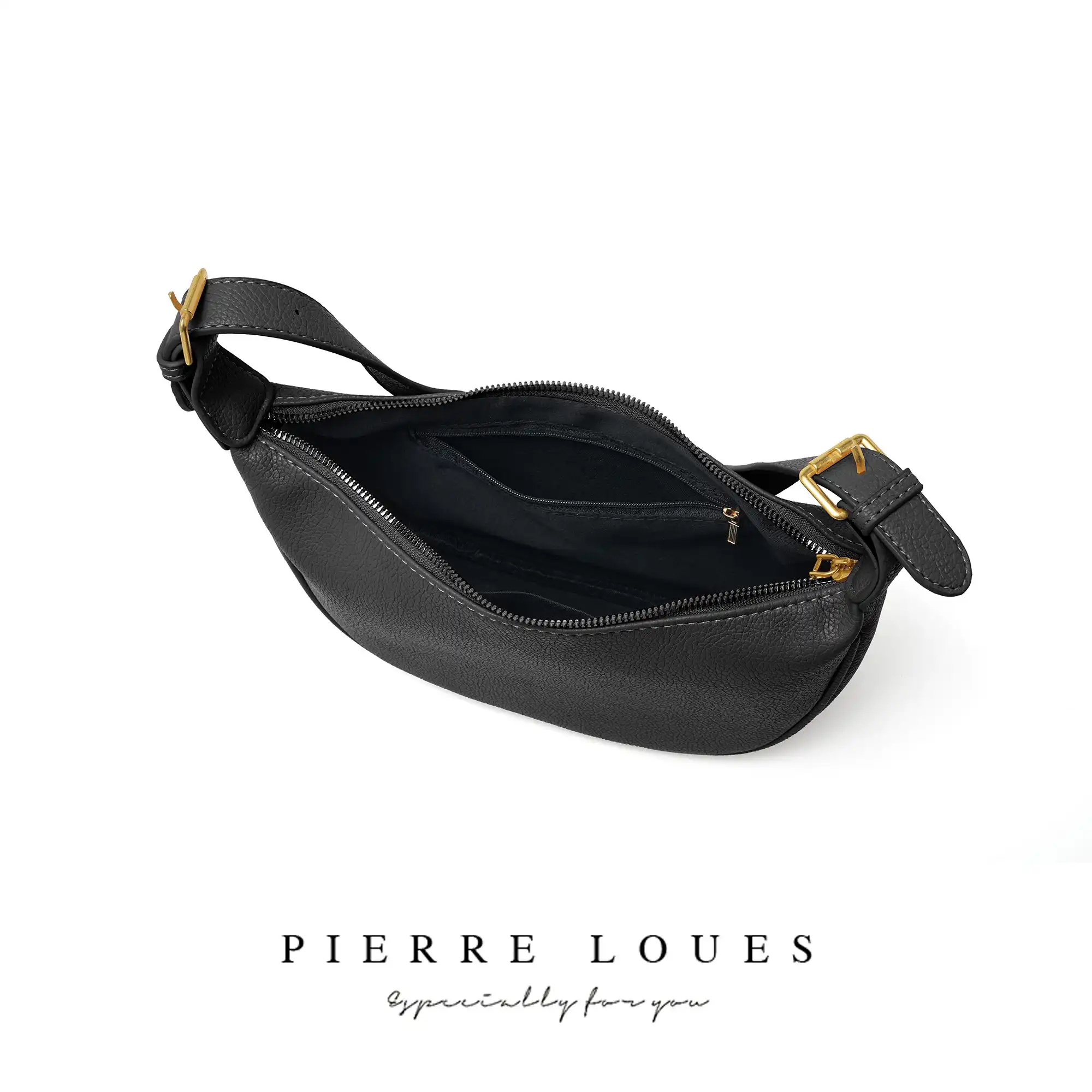 Γυναικεία Τσάντα Xειρός Χιαστί Pierre Loues PL868-70 μαύρο