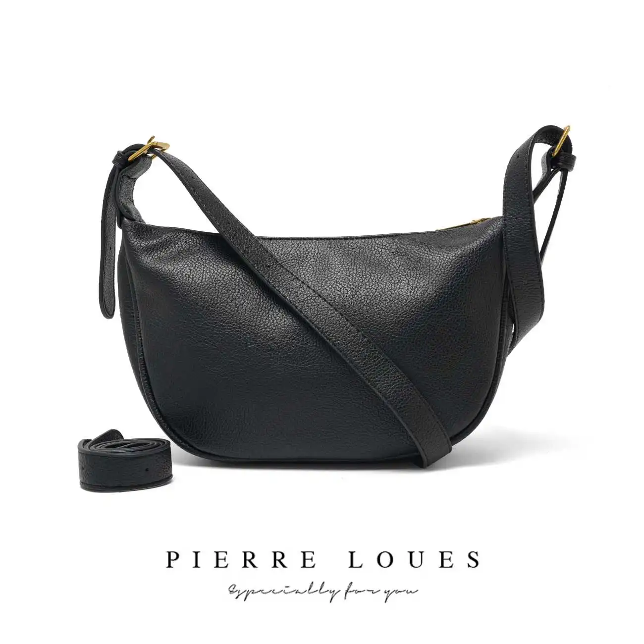 Γυναικεία Τσάντα Xειρός Χιαστί Pierre Loues PL868-70 μαύρο