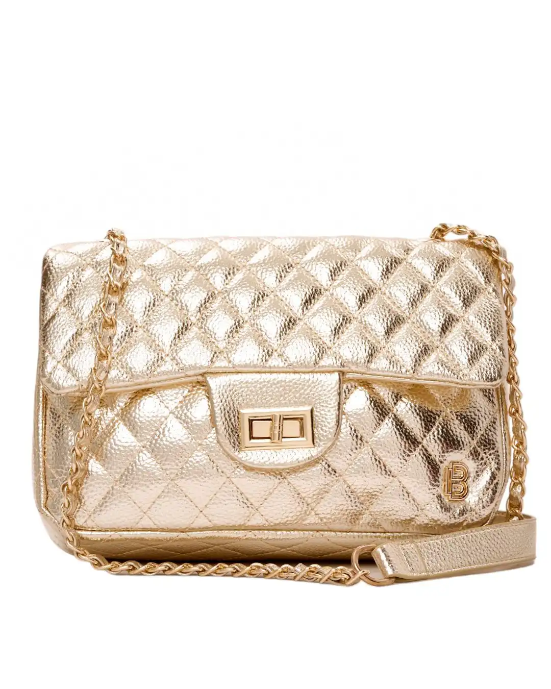 Τσάντα ώμου με αλυσίδα SW8902 – Χρυσό