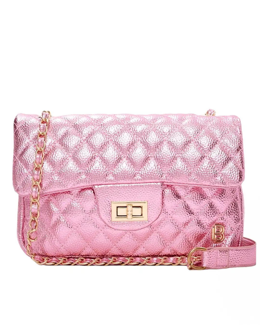 Τσάντα ώμου με αλυσίδα SW8902 – Ρόζ