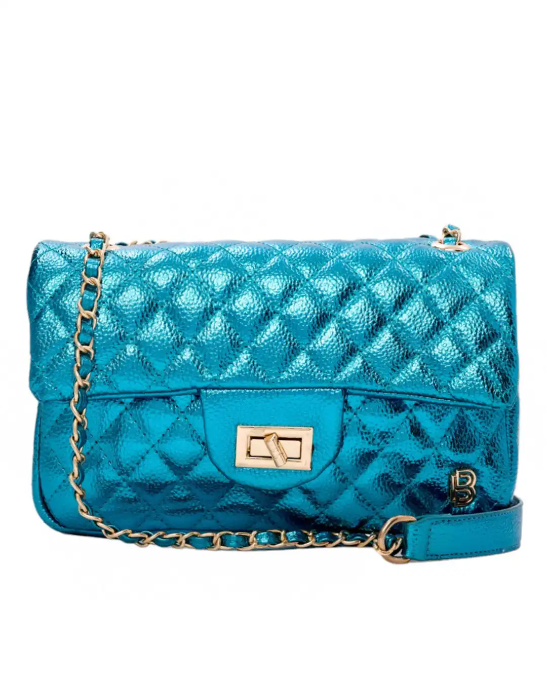 Τσάντα ώμου με αλυσίδα SW8902 – Γαλάζιο