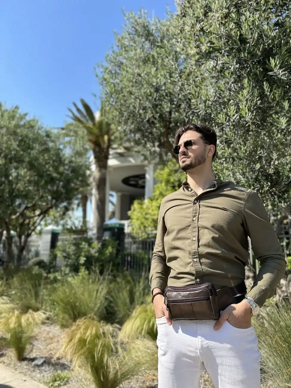 Δερμάτινο τσαντάκι μέσης καφέ Cardinal 8977 καφέ Δερμάτινο τσαντάκι μέσης καφέ Cardinal 8977 καφέ