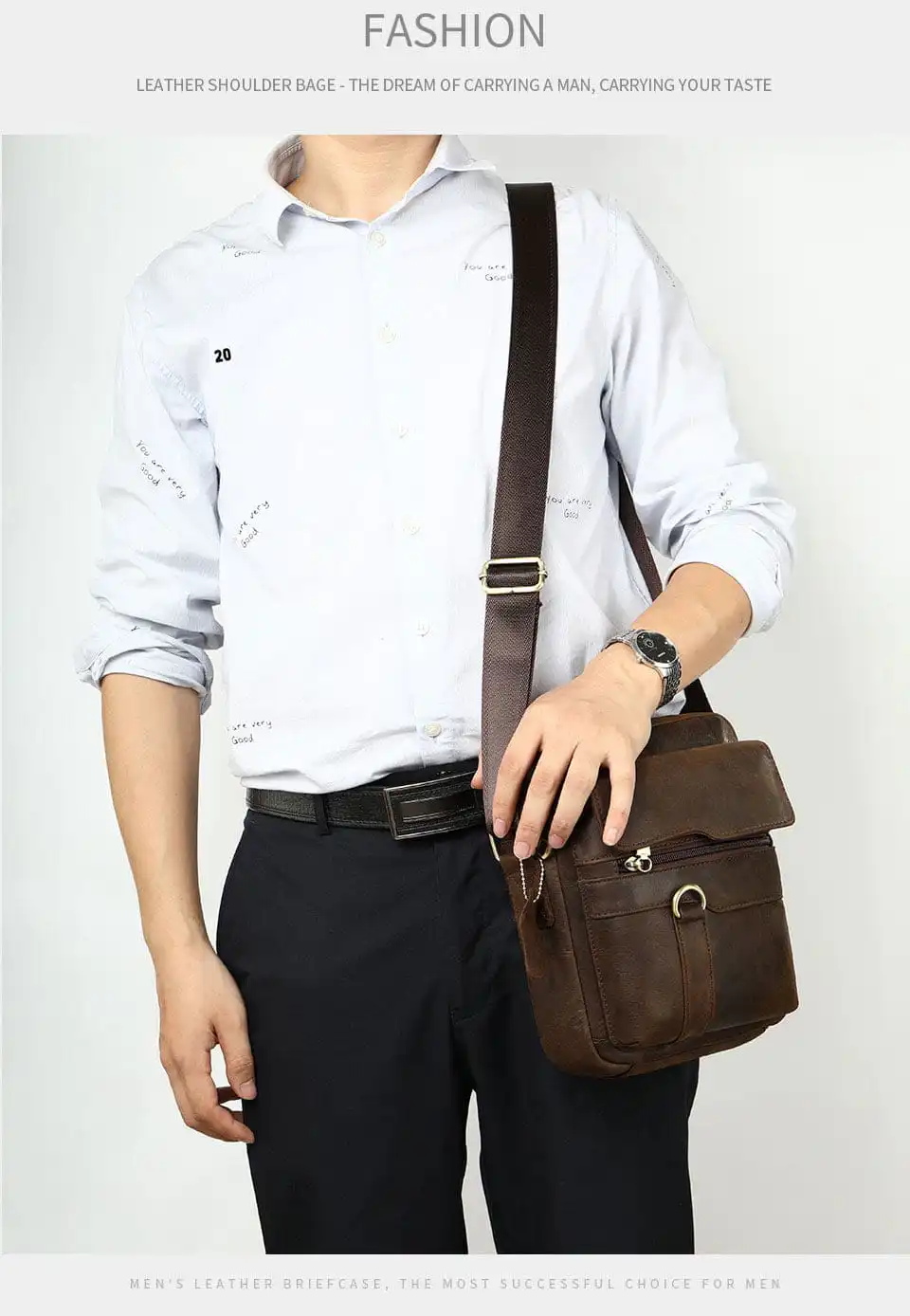 Δερμάτινο τσαντάκι ώμου Cardinal 8980 σκούρο καφέ Δερμάτινο τσαντάκι ώμου Cardinal 8980 σκούρο καφέ