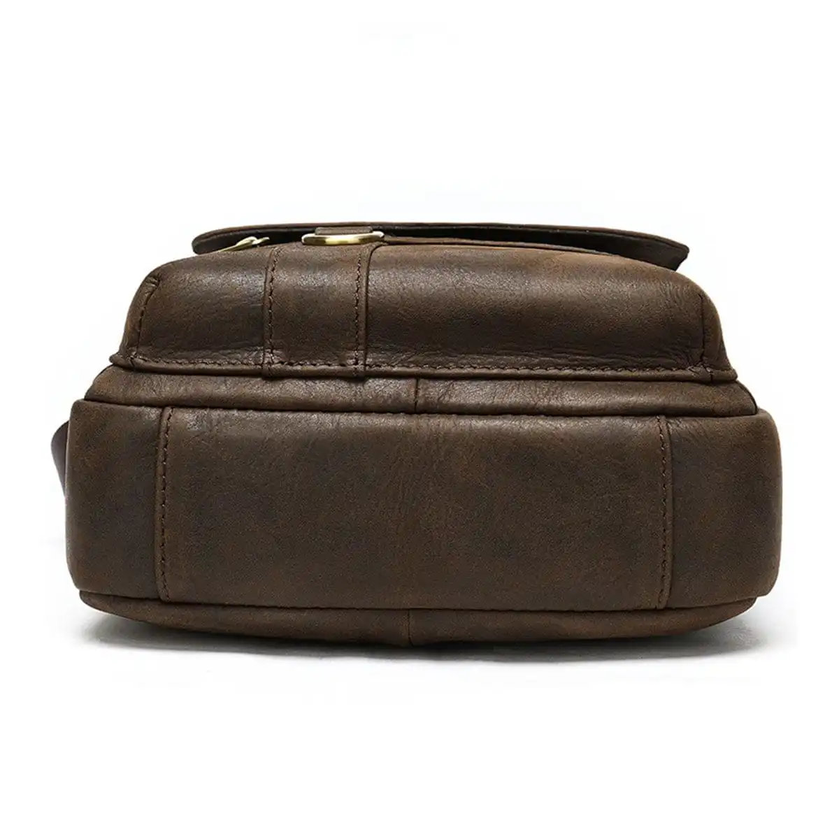 Δερμάτινο τσαντάκι ώμου Cardinal 8980 σκούρο καφέ