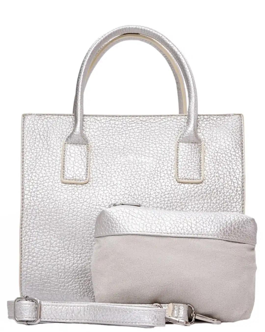 Τσάντα χειρός BY-31423 - Ασημί