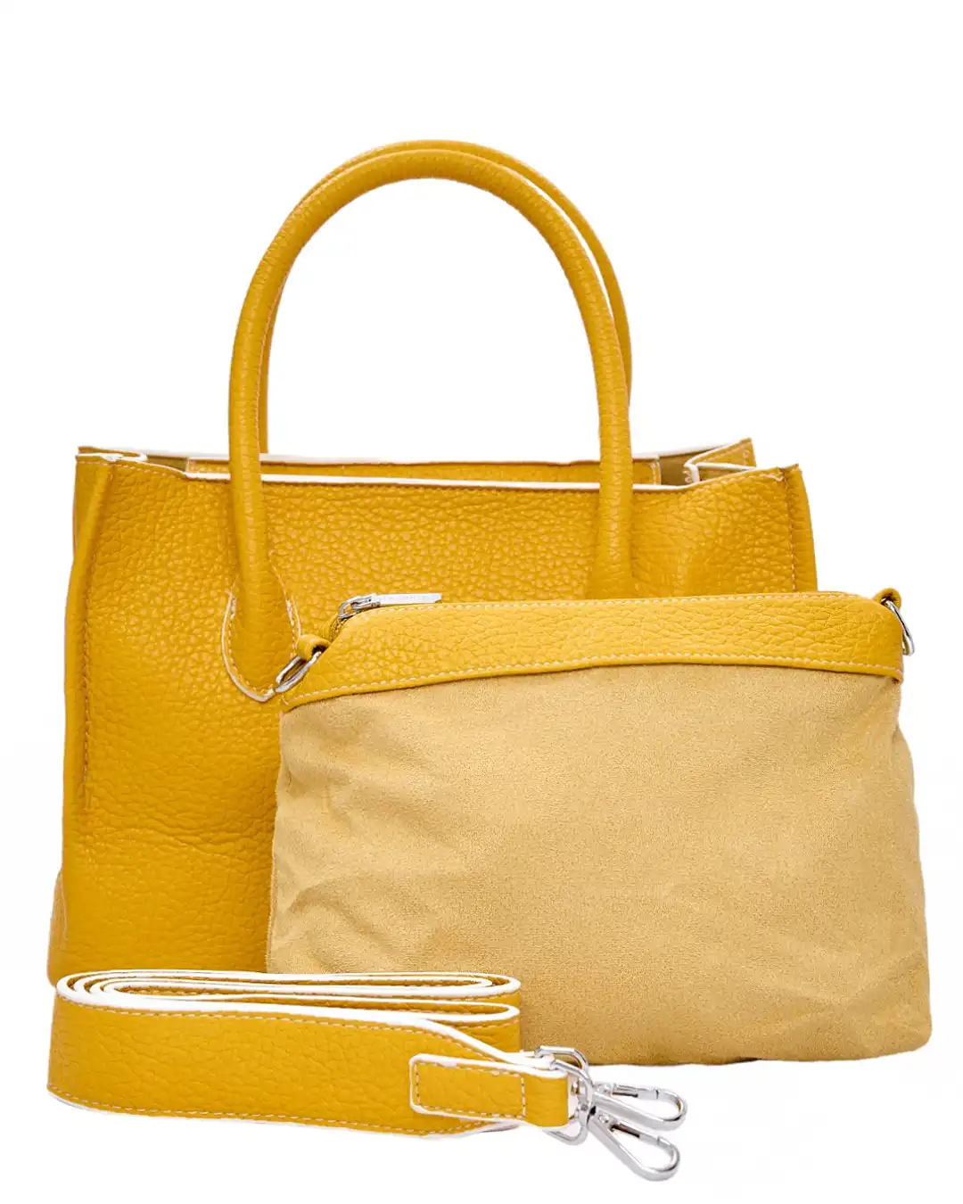 Τσάντα χειρός KX2309 - Κίτρινο