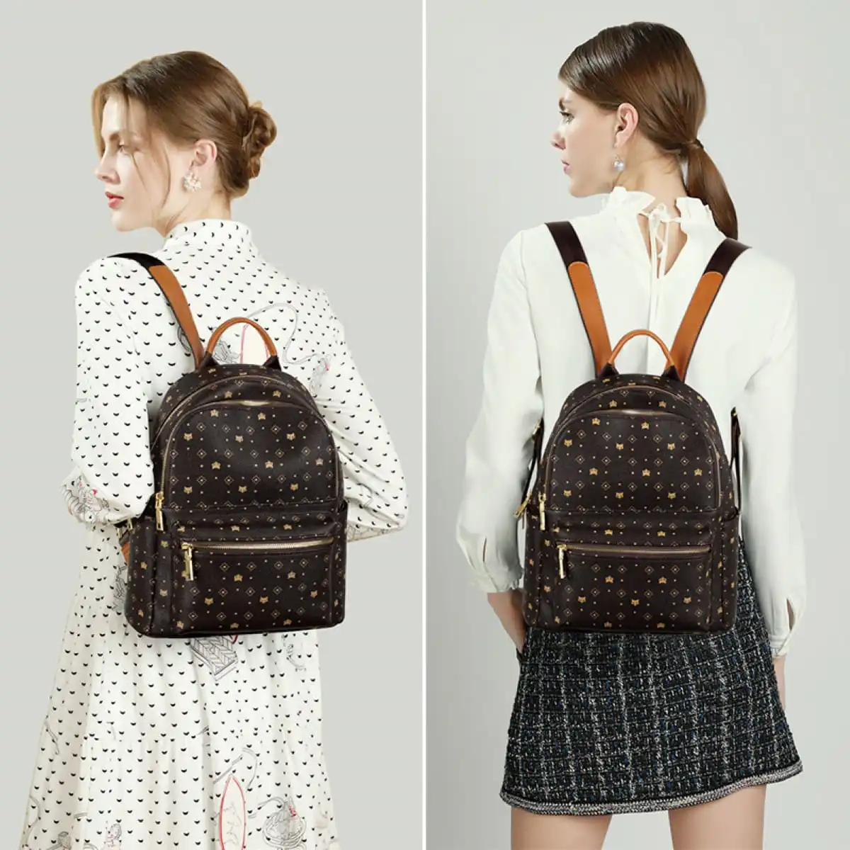 Γυναικείo Σακίδιο Πλάτης PVC Foxer 900165F καφέ Γυναικείo Σακίδιο Πλάτης PVC Foxer 900165F καφέ