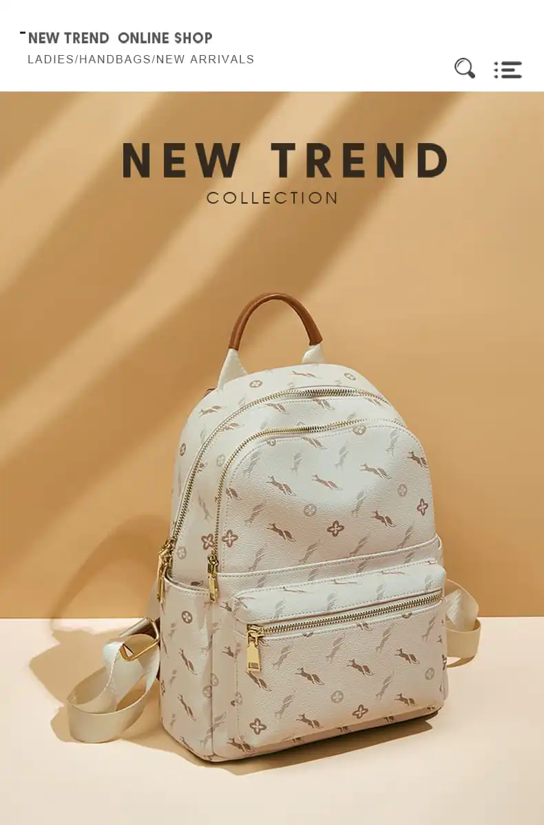 Γυναικείo Σακίδιο Πλάτης PVC Foxer 900165F μπέζ