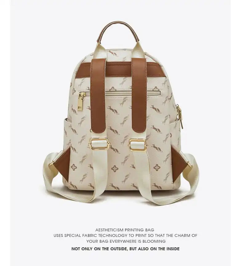 Γυναικείo Σακίδιο Πλάτης PVC Foxer 900165F μπέζ