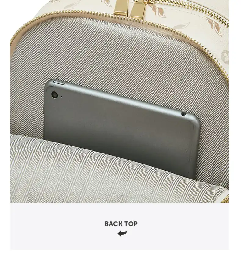 Γυναικείo Σακίδιο Πλάτης PVC Foxer 900165F μπέζ