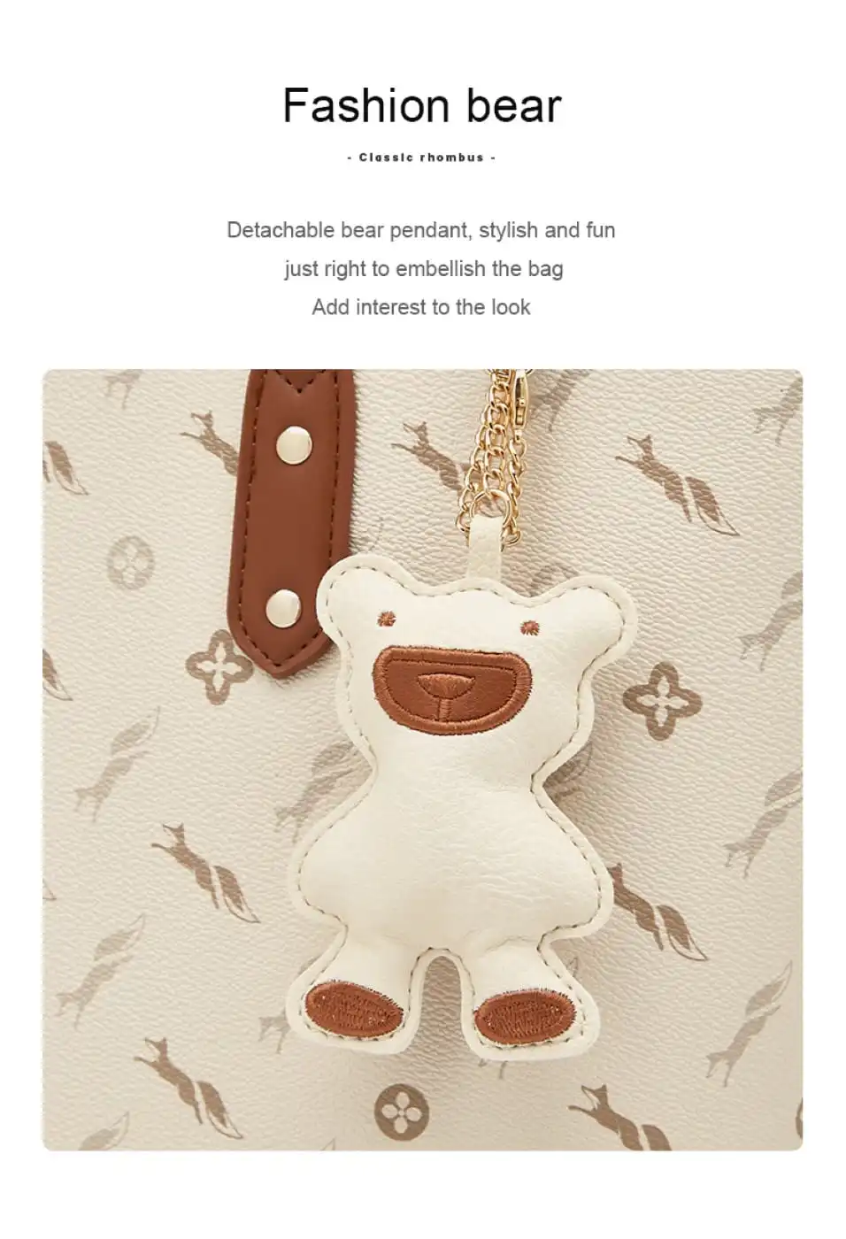 Δερμάτινη Γυναικεία Τσάντα PVC Shopper 'Ωμου Foxer 900535F μπέζ/καφέ