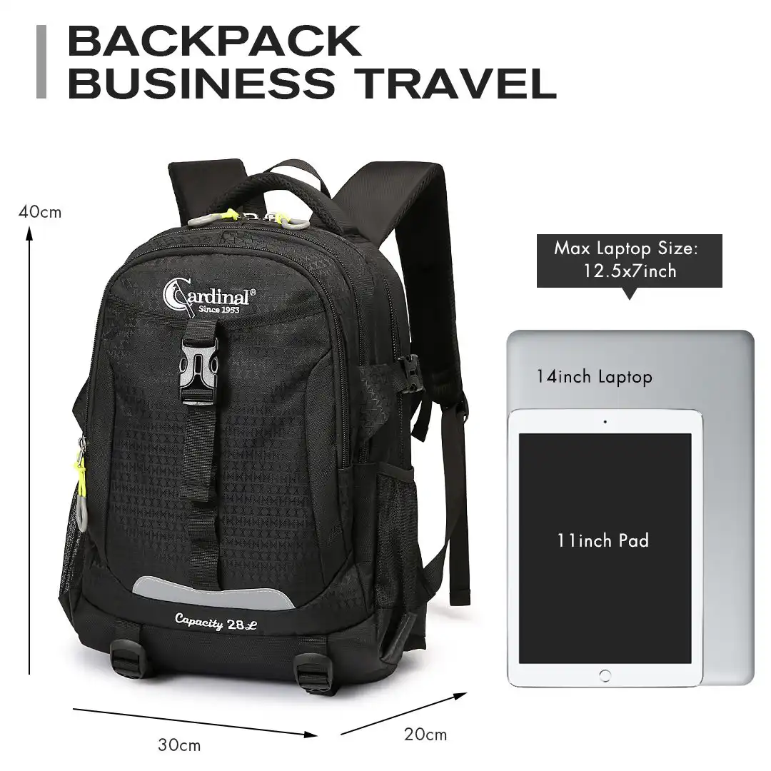 Σακίδιο Πλάτης 40Χ30Χ20 Καμπίνας Cardinal 28L 911 mini μαύρο