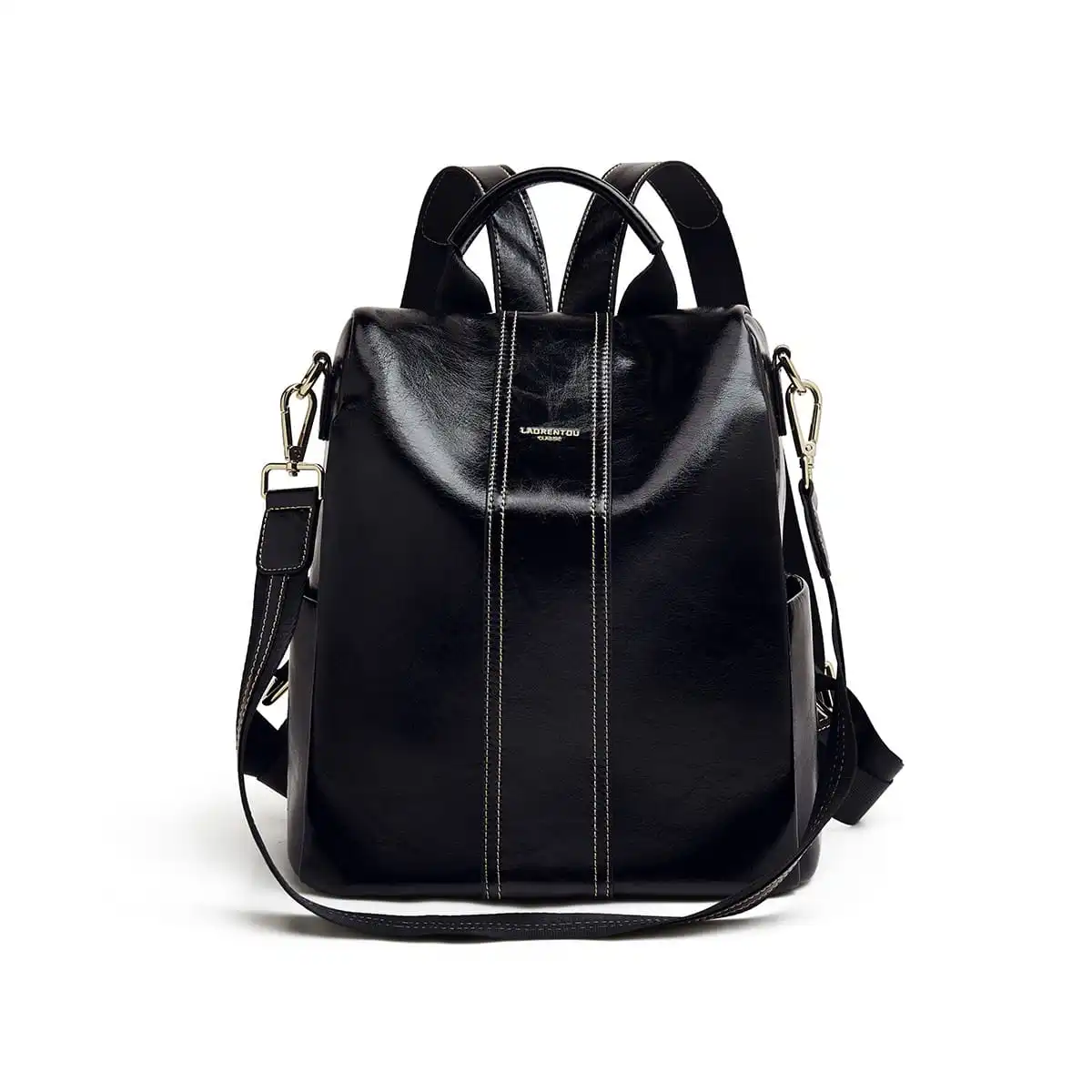 Split leather Γυναικείo Σακίδιο Πλάτης Χιαστί Laorentou 9113046L μαύρο Split leather Γυναικείo Σακίδιο Πλάτης Χιαστί Laorentou 9113046L μαύρο