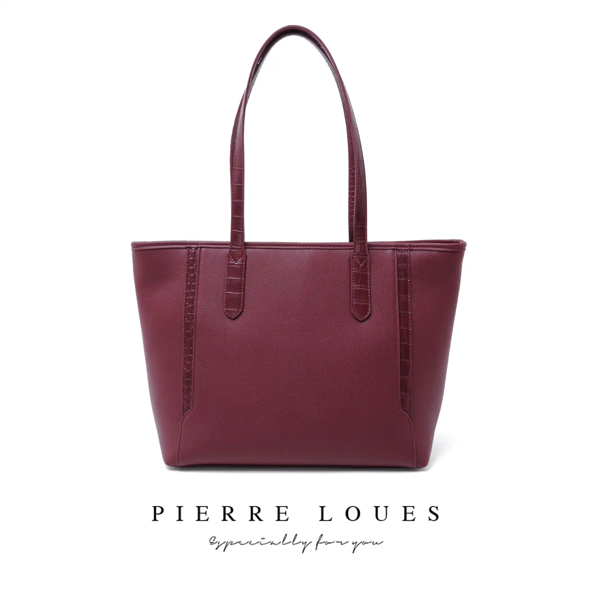 Γυναικεία Τσάντα Ώμου Shopper Pierre Loues PL914-105 μπορντό