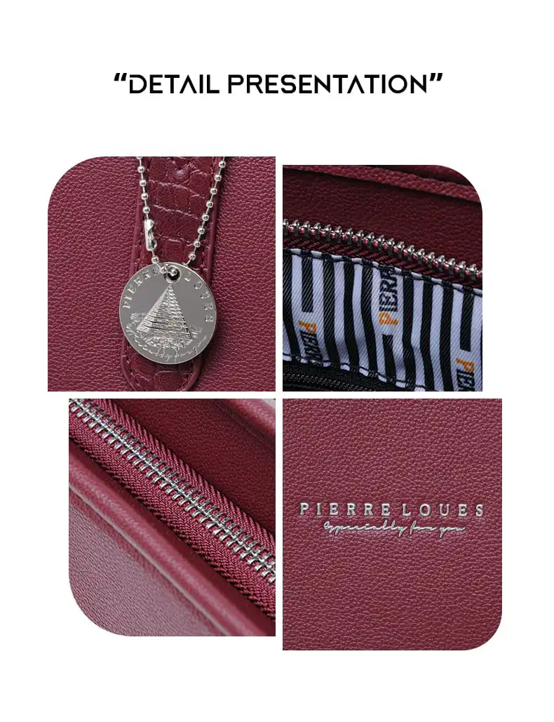 Γυναικεία Τσάντα Ώμου Shopper Pierre Loues PL914-105 μπορντό