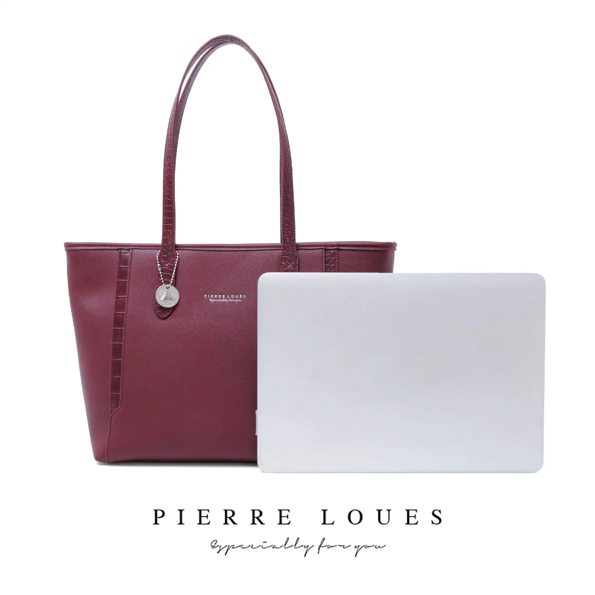 Γυναικεία Τσάντα Ώμου Shopper Pierre Loues PL914-105 μπορντό