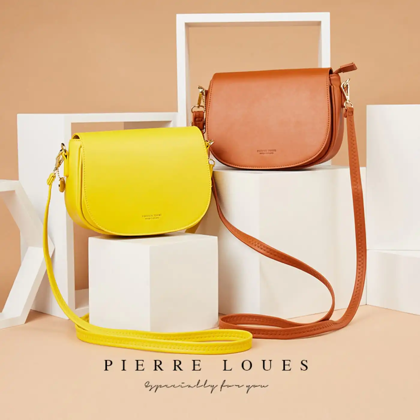 Γυναικεία Τσάντα Χιαστί Pierre Loues 914-7 καφέ Γυναικεία Τσάντα Χιαστί Pierre Loues 914-7 καφέ