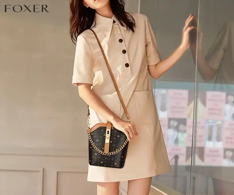 Γυναικεία Τσάντα PVC Χιαστί/Χειρός Foxer 9140004F καφέ Γυναικεία Τσάντα PVC Χιαστί/Χειρός Foxer 9140004F καφέ