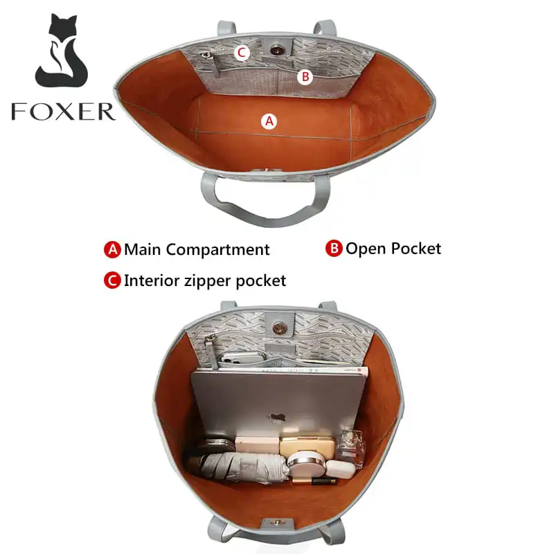 Γυναικεία Τσάντα PVC Shopper ‘Ωμου Foxer 9140123F καφέ Γυναικεία Τσάντα PVC Shopper ‘Ωμου Foxer 9140123F καφέ