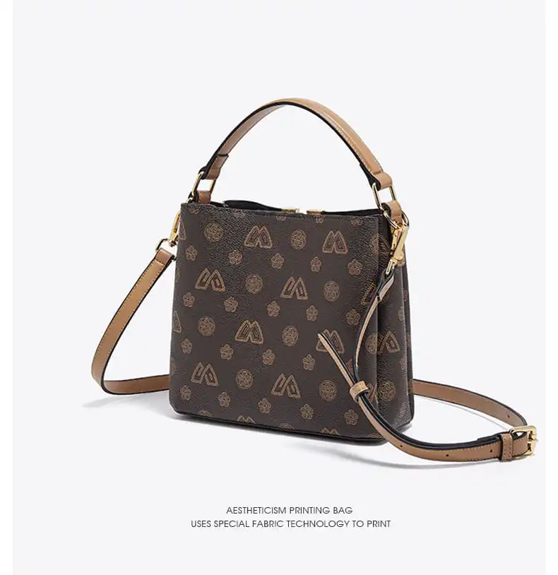 Γυναικεία Τσάντα PVC Χιαστί/Χειρός Foxer 9140150F καφέ