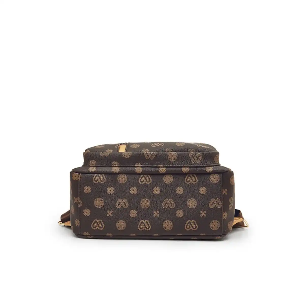 Γυναικείo Σακίδιο Πλάτης PVC Laorentou 9140156L καφέ