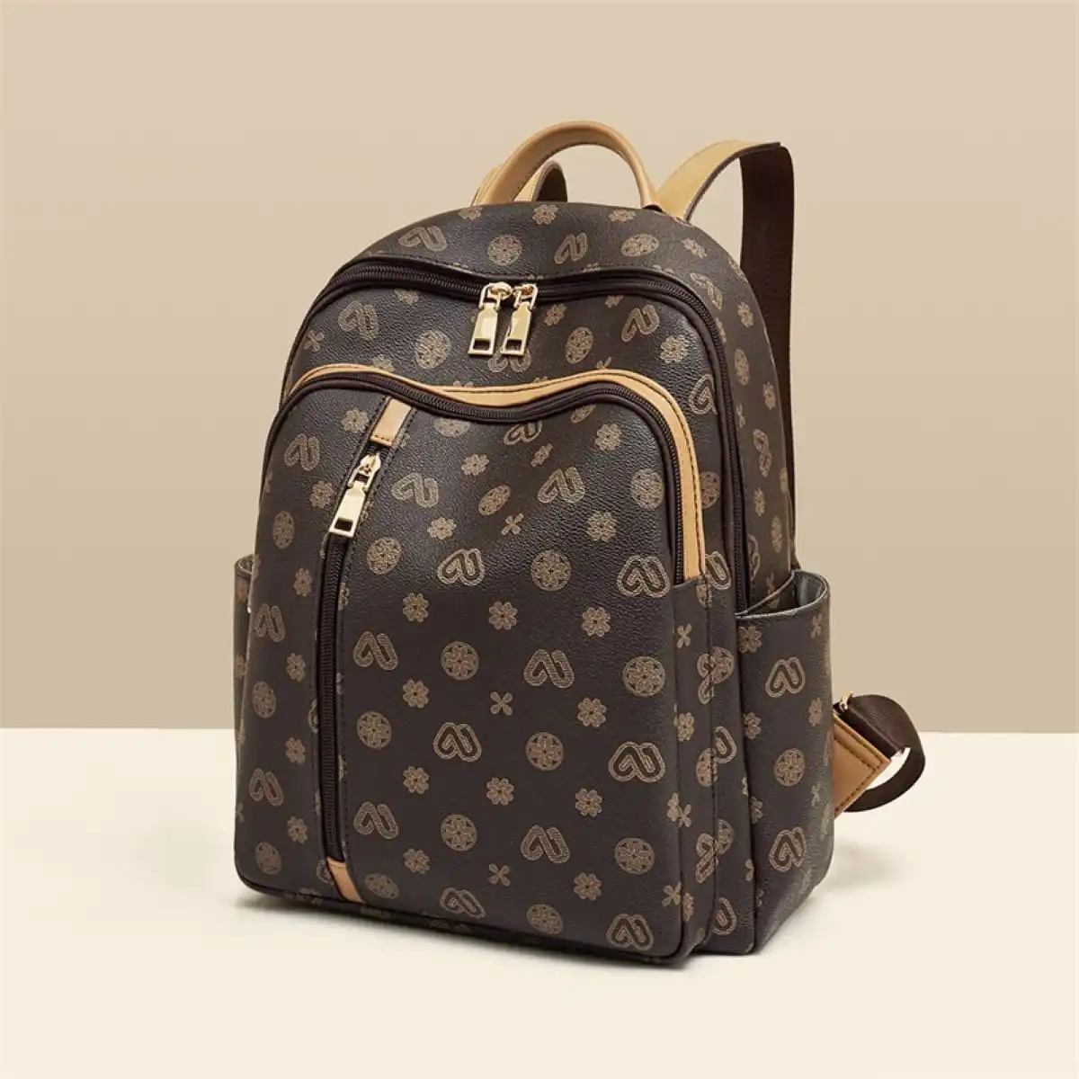 Γυναικείo Σακίδιο Πλάτης PVC Laorentou 9140156L καφέ Γυναικείo Σακίδιο Πλάτης PVC Laorentou 9140156L καφέ