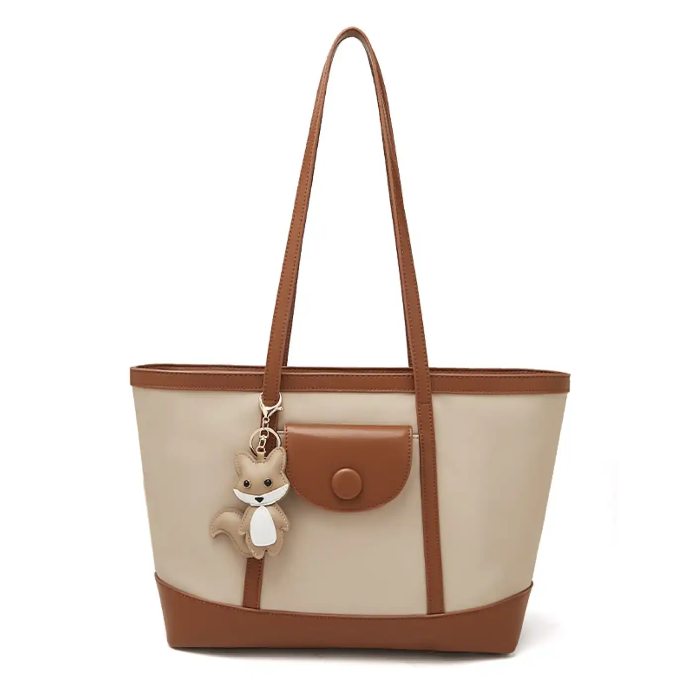 Γυναικεία Τσάντα Shopper ‘Ωμου Foxer 9151041F μπέζ/καφέ Γυναικεία Τσάντα Shopper ‘Ωμου Foxer 9151041F μπέζ/καφέ