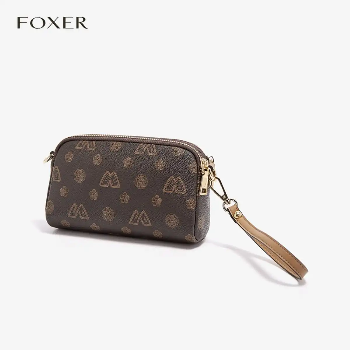 Γυναικεία Τσάντα PVC Χιαστί Foxer 9158064F καφέ