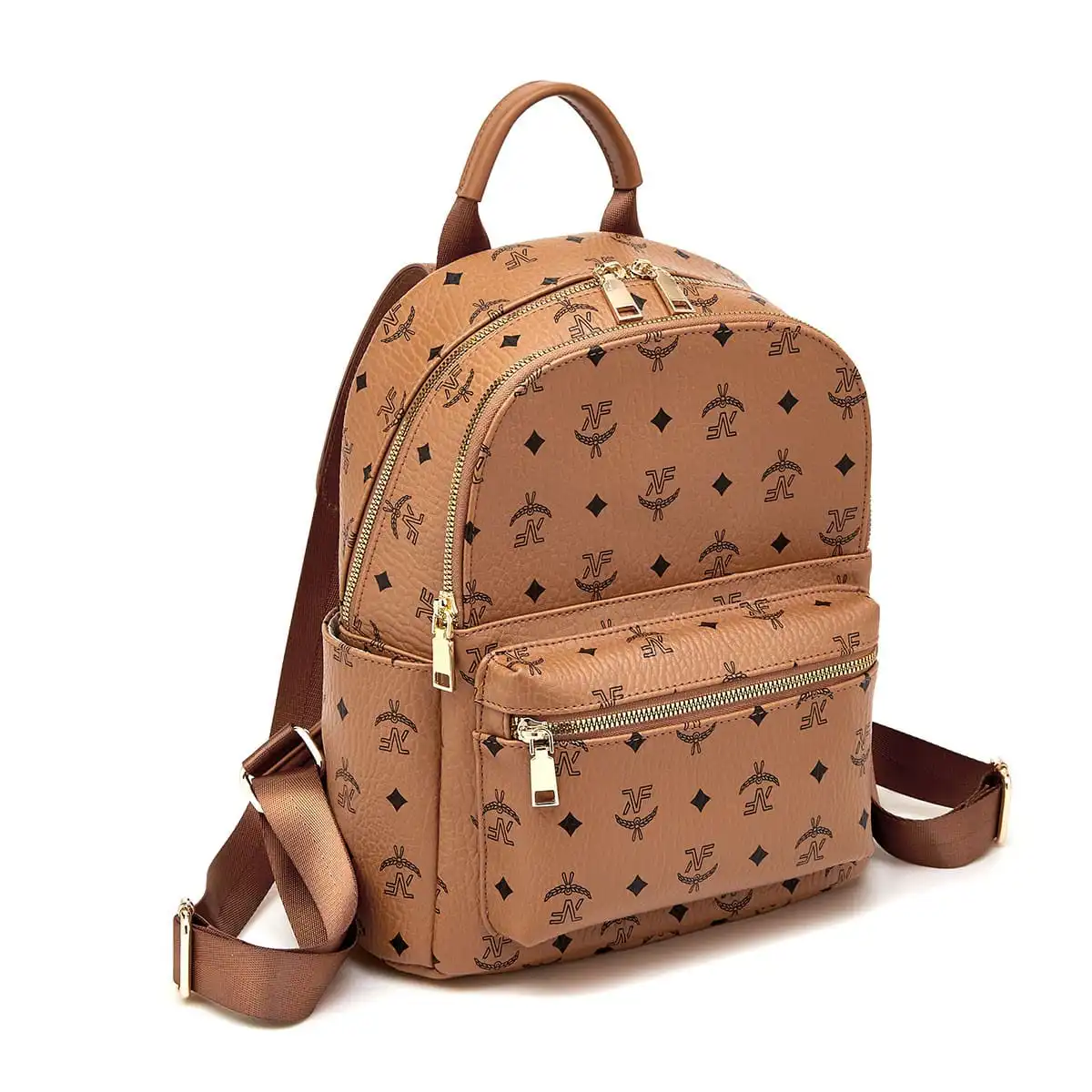 Γυναικείo Σακίδιο Πλάτης PVC Foxer 9158129F καφέ