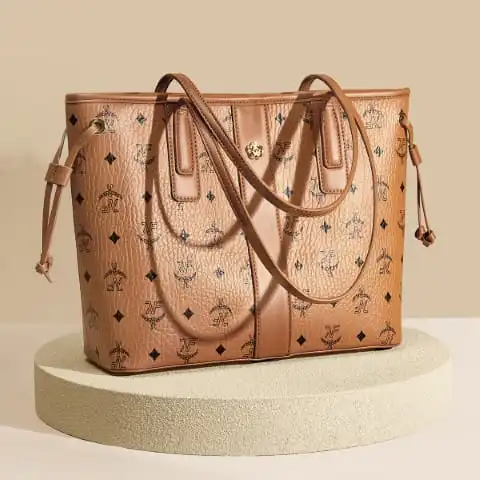 Γυναικεία Τσάντα PVC Χειρός Foxer 9158130F καφέ