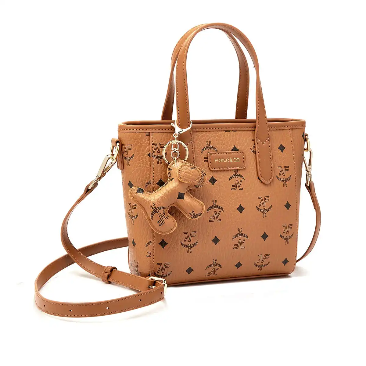 Γυναικεία Τσάντα PVC Χιαστί/Χειρός Foxer 9158133F καφέ
