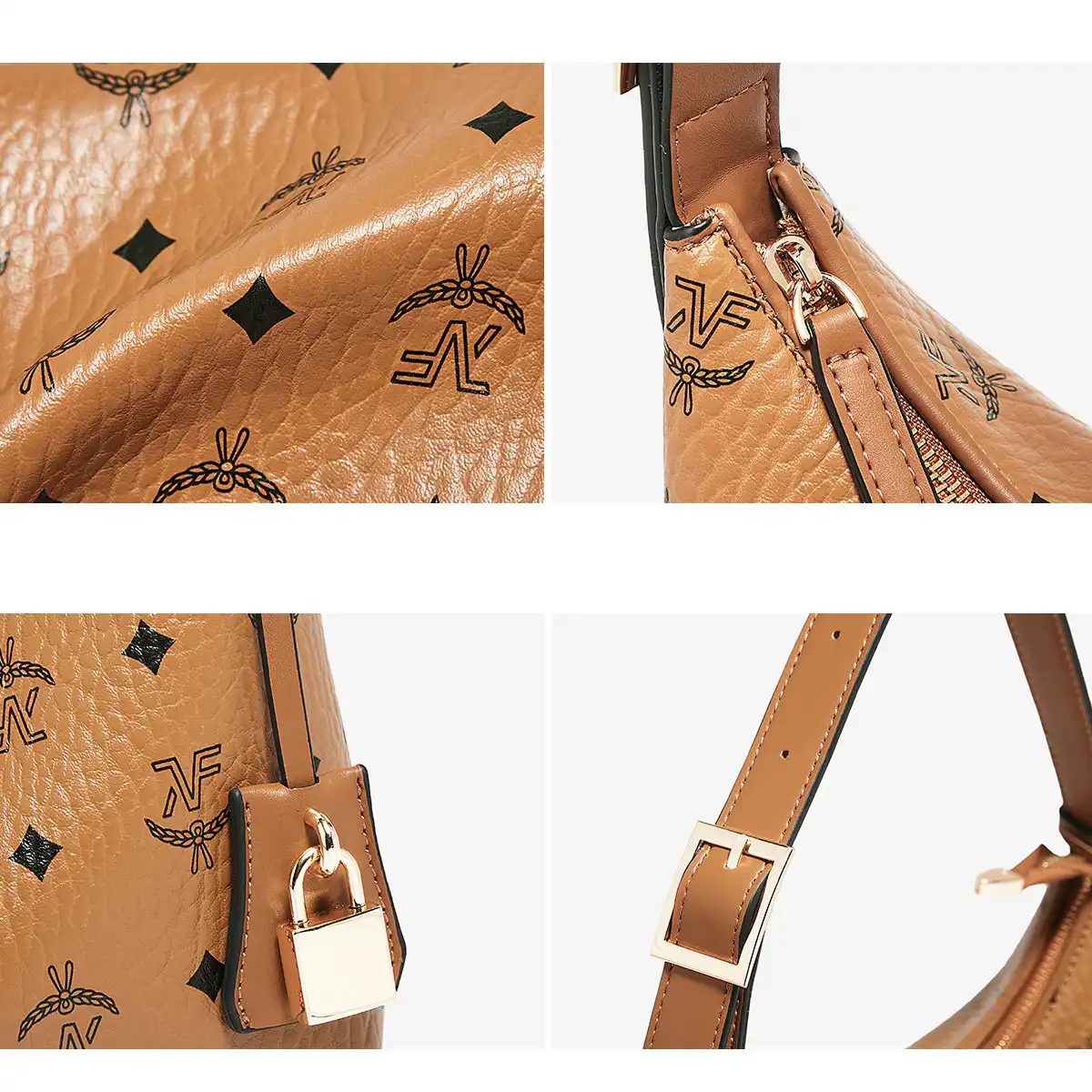 Γυναικεία Τσάντα Χειρός Foxer 9158162F Καφέ