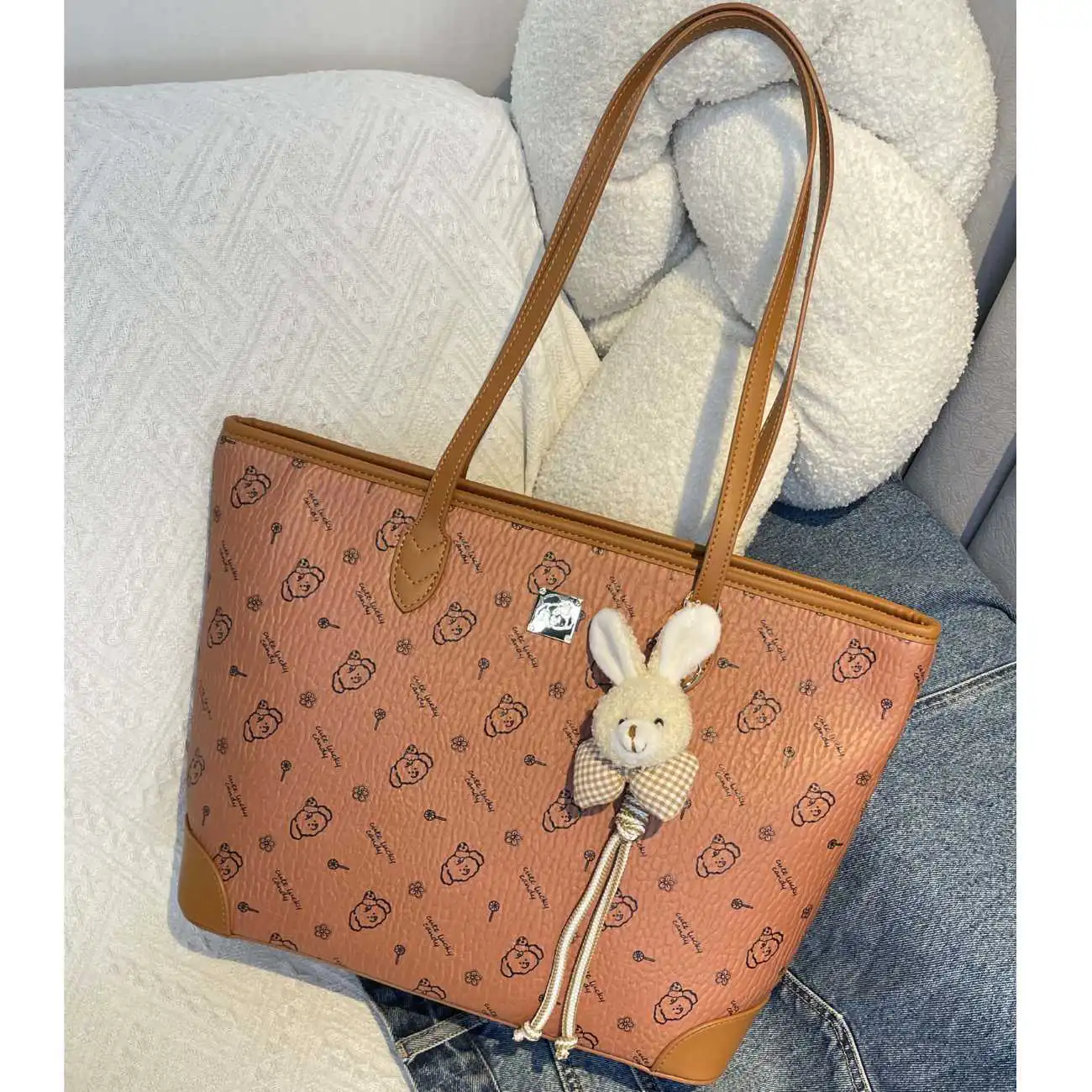 Γυναικεία Τσάντα Ώμου PVC Χειρός Foxer 9158195F καφέ