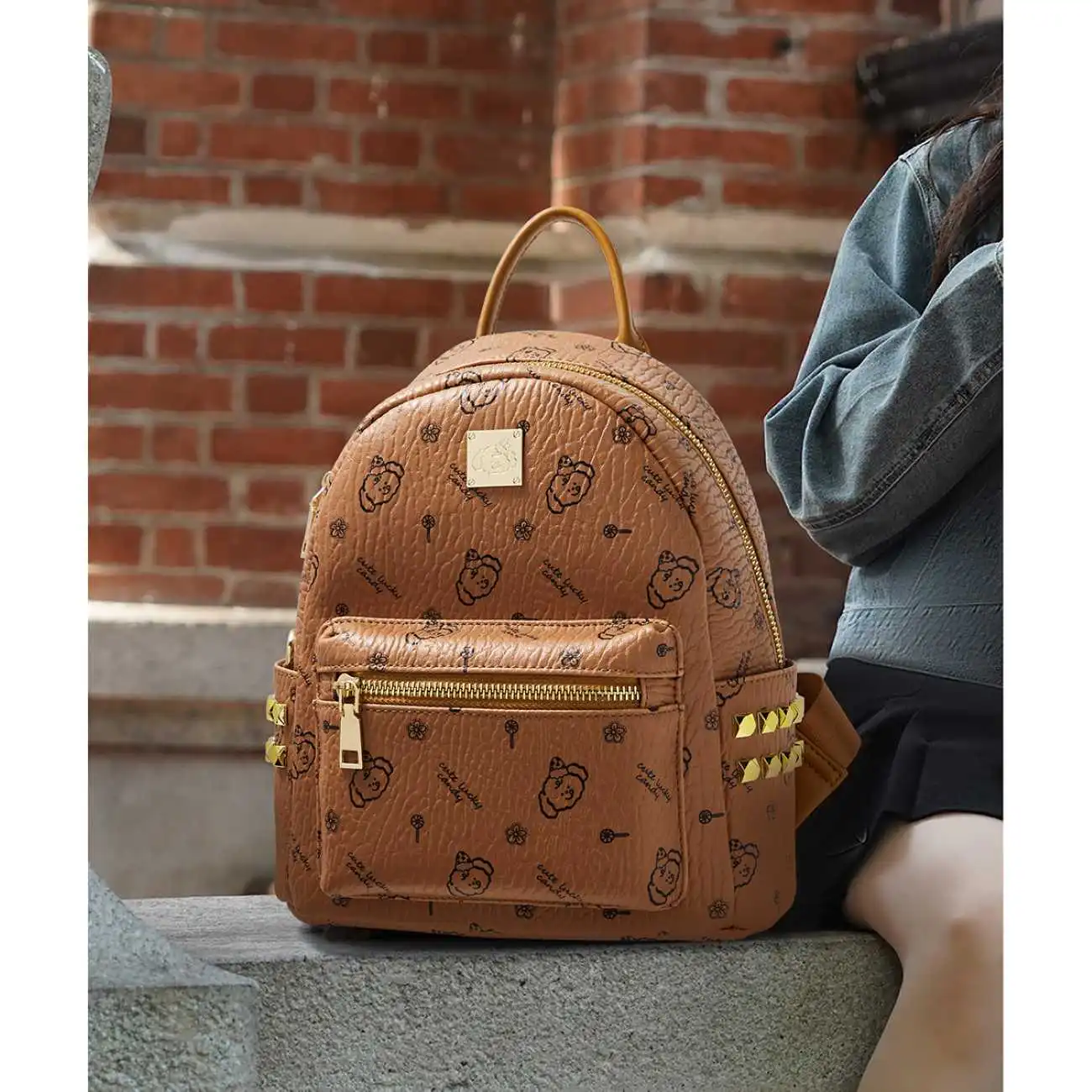 Σακίδιο Πλάτης Γυναικείο PVC Foxer 9158196F καφέ