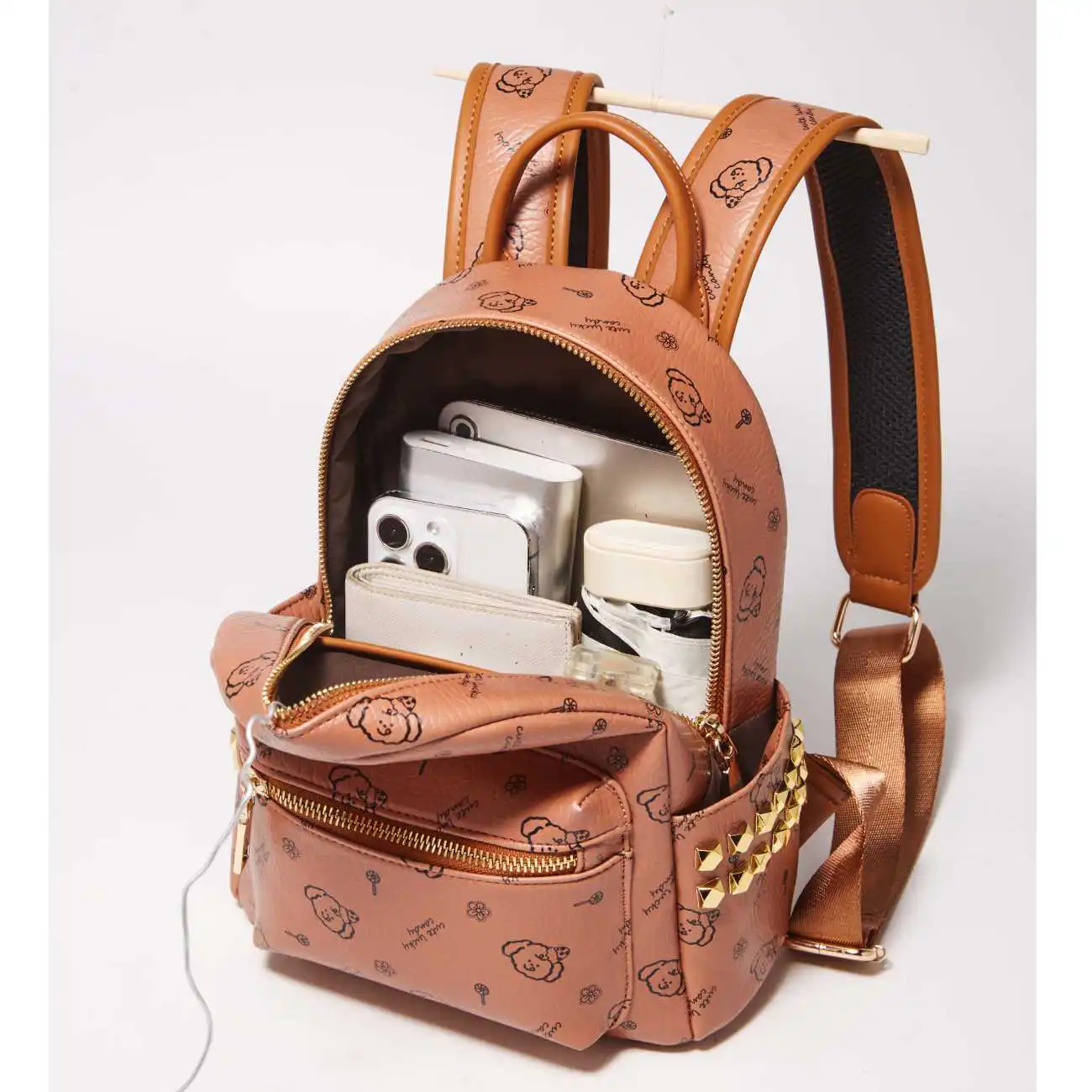 Σακίδιο Πλάτης Γυναικείο PVC Foxer 9158196F καφέ