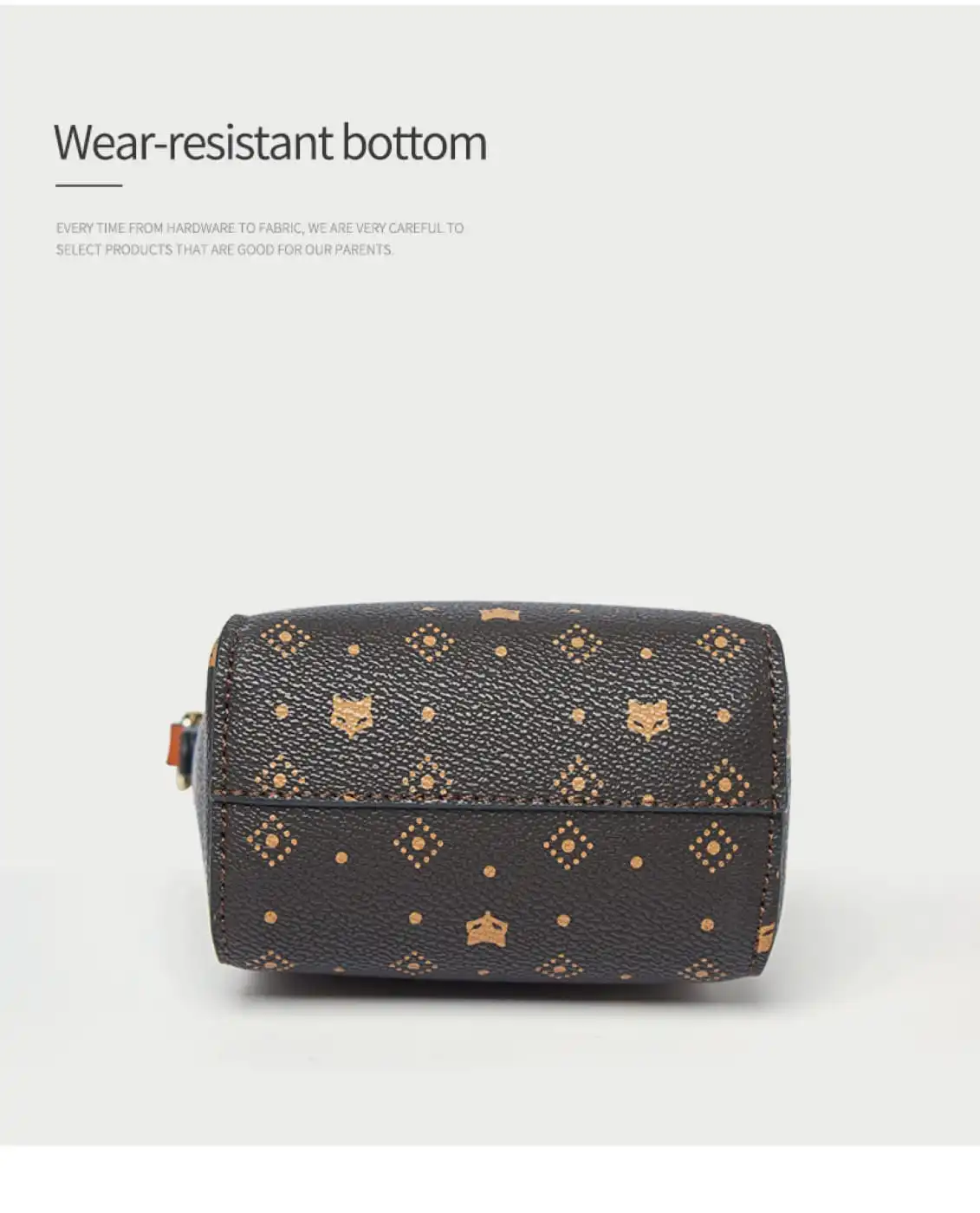 Δερμάτινη Γυναικεία Τσάντα PVC Χιαστί Foxer 9158V006F καφέ