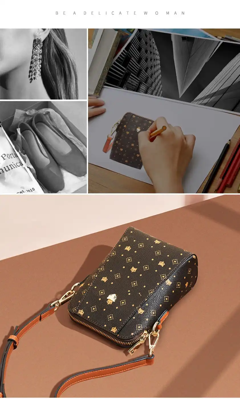 Δερμάτινη Γυναικεία Τσάντα PVC Χιαστί Foxer 9158V006F καφέ