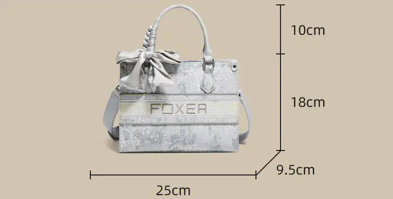 Γυναικεία Τσάντα Χειρός Foxer 9165028F ασημί