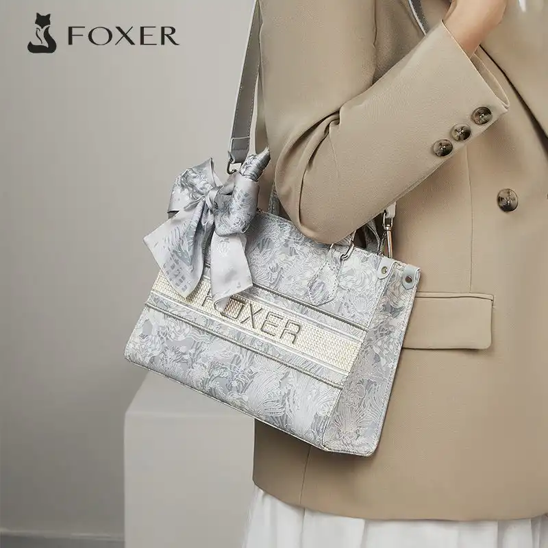 Γυναικεία Τσάντα Χειρός Foxer 9165028F ασημί