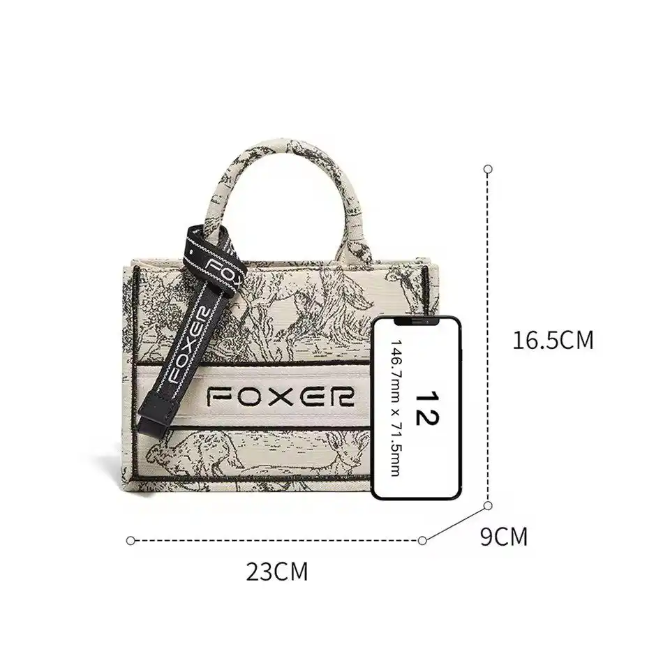 Γυναικεία Τσάντα Χειρός Foxer 9165033F black white