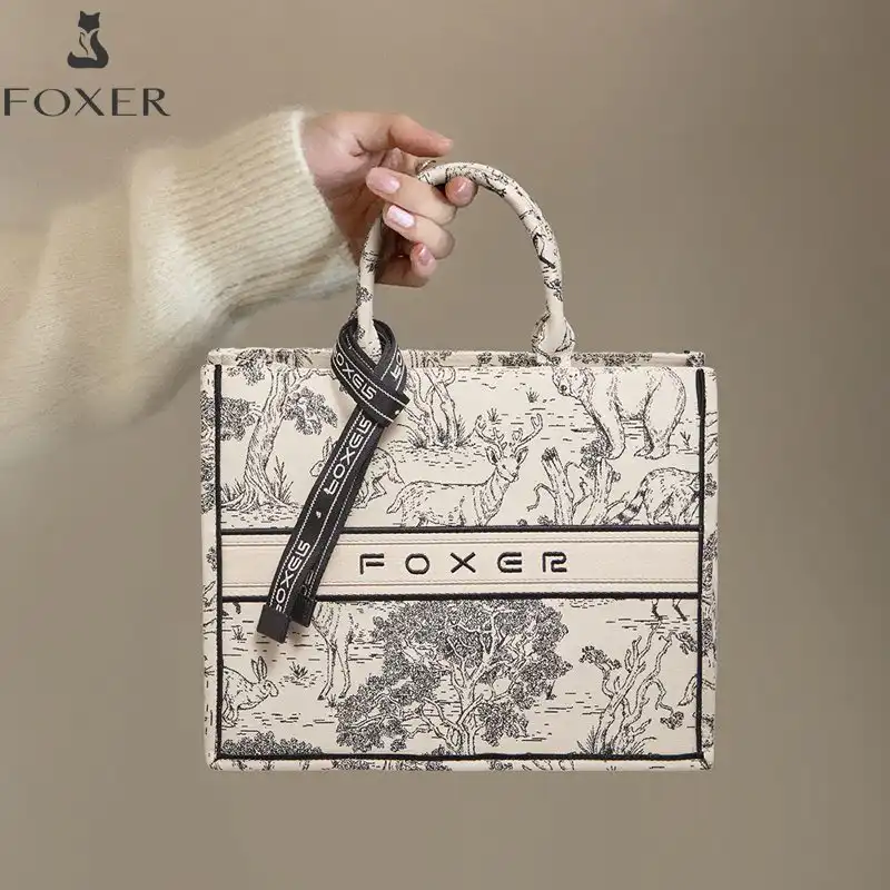 Γυναικεία Τσάντα Χειρός Foxer 9165033F black white