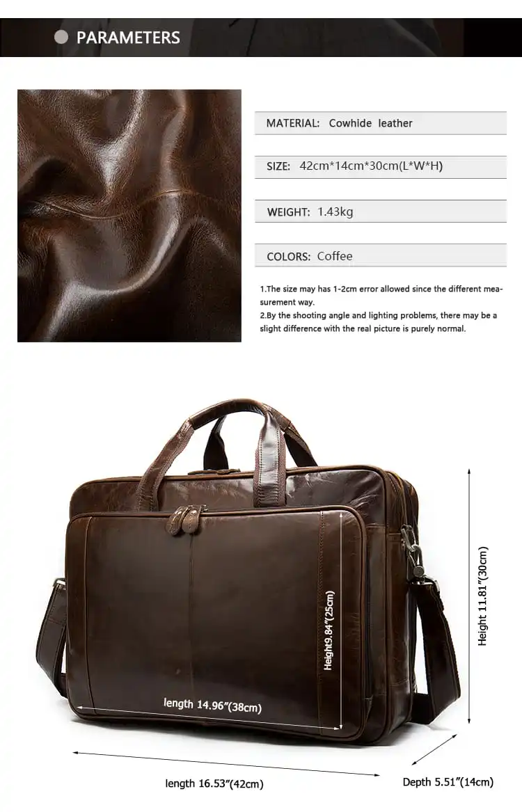 Δερμάτινος χαρτοφύλακας Cardinal 9205 coffee