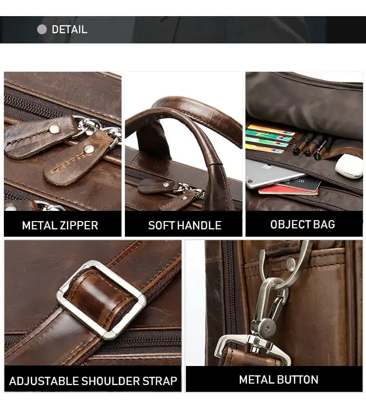 Δερμάτινος χαρτοφύλακας Cardinal 9205 coffee